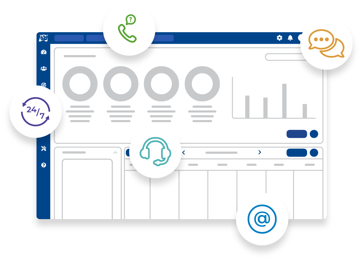 Customer Support Wise Agent Dashboard Graphic
